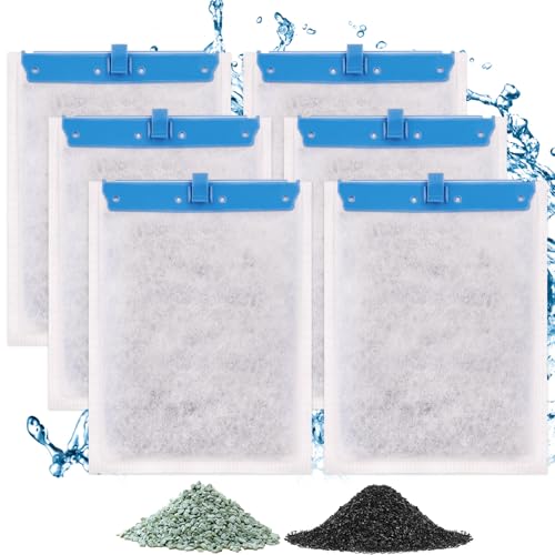 fishkeeper 6 Stück große Filterkartuschen kompatibel mit Tetra Whisper Bio-Bag Filtern, Ersatz-Filterpatronen für Whisper Power Filter 20i/40i/IQ20/30/45/60 PF20/30/40/60 (gebrauchsfertig) von fishkeeper