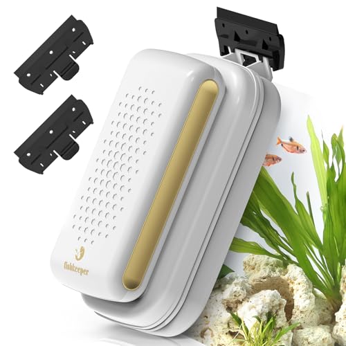 fishkeeper Super starker magnetischer Aquarium-Glasreiniger, Doppelklingen & doppelseitiger schwimmender Algenschaber, Aquariumreiniger, Schrubber, magnetische Bürste für 1,27 cm dicke Glasaquarien (L fishkeeper Super starker magnetischer Aquarium-Glasreiniger, Doppelklingen & doppelseitiger schwimmender Algenschaber, Aquariumreiniger, Schrubber, magnetische Bürste für 1,27 cm dicke Glasaquarien (L von fishkeeper