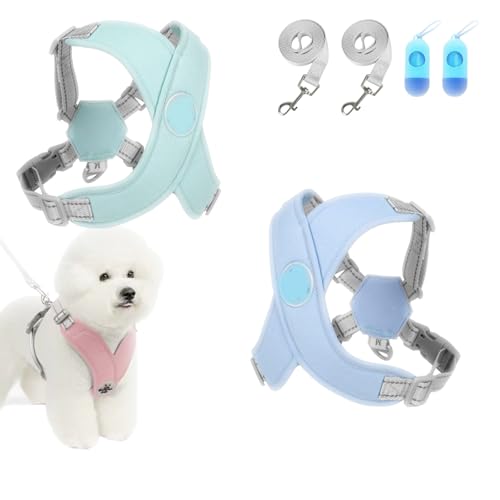 Chewie Cozy Harness, Getchewie Hunde Geschirr, X Headanti Zug hundegeschirr, 100% Breathable&Comfortable, Anti-Breakaway, Choke Free X Frame forwelpen, mittelgroße Hunde (Blue+Green,S (8.8-15.4 LB)) Chewie Cozy Harness, Getchewie Hunde Geschirr, X Headanti Zug hundegeschirr, 100% Breathable&Comfortable, Anti-Breakaway, Choke Free X Frame forwelpen, mittelgroße Hunde (Blue+Green,S (8.8-15.4 LB)) von fjaldjfu