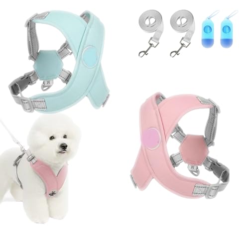 Chewie Cozy Harness, Getchewie Hunde Geschirr, X Headanti Zug hundegeschirr, 100% Breathable&Comfortable, Anti-Breakaway, Choke Free X Frame forwelpen, mittelgroße Hunde (Pink+Green,S (8.8-15.4 LB)) Chewie Cozy Harness, Getchewie Hunde Geschirr, X Headanti Zug hundegeschirr, 100% Breathable&Comfortable, Anti-Breakaway, Choke Free X Frame forwelpen, mittelgroße Hunde (Pink+Green,S (8.8-15.4 LB)) von fjaldjfu