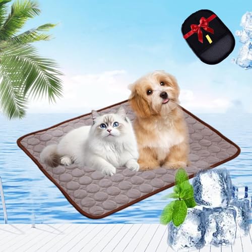 fjaldjfu Pfotenfrost Matte für Katzen Und Hunde – Selbstkühlende Kühldecke, 2025 Pfotenfrost Hund kühlmatte, Waschbare Pfoten Frost Kühlmatte, Ideal Für Zuhause, Auto Und Garten (Braun,XS(40 * 30cm)) fjaldjfu Pfotenfrost Matte für Katzen Und Hunde – Selbstkühlende Kühldecke, 2025 Pfotenfrost Hund kühlmatte, Waschbare Pfoten Frost Kühlmatte, Ideal Für Zuhause, Auto Und Garten (Braun,XS(40 * 30cm)) von fjaldjfu