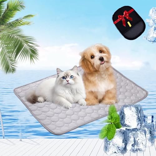 fjaldjfu Pfotenfrost Matte für Katzen Und Hunde – Selbstkühlende Kühldecke, 2025 Pfotenfrost Hund kühlmatte, Waschbare Pfoten Frost Kühlmatte, Ideal Für Zuhause, Auto Und Garten (Grau,XS(40 * 30cm)) fjaldjfu Pfotenfrost Matte für Katzen Und Hunde – Selbstkühlende Kühldecke, 2025 Pfotenfrost Hund kühlmatte, Waschbare Pfoten Frost Kühlmatte, Ideal Für Zuhause, Auto Und Garten (Grau,XS(40 * 30cm)) von fjaldjfu