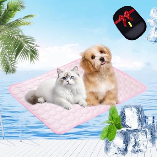 fjaldjfu Pfotenfrost Matte für Katzen Und Hunde – Selbstkühlende Kühldecke, 2025 Pfotenfrost Hund kühlmatte, Waschbare Pfoten Frost Kühlmatte, Ideal Für Zuhause, Auto Und Garten (Rosa,L(70 * 55cm)) fjaldjfu Pfotenfrost Matte für Katzen Und Hunde – Selbstkühlende Kühldecke, 2025 Pfotenfrost Hund kühlmatte, Waschbare Pfoten Frost Kühlmatte, Ideal Für Zuhause, Auto Und Garten (Rosa,L(70 * 55cm)) von fjaldjfu