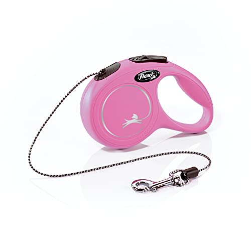 FLEXI Klassische einziehbare Hundeleine, ergonomisch, langlebig und verhedderungsfrei, für Hunde bis zu 8 kg, 3 m, Größe XS, Rosa FLEXI Klassische einziehbare Hundeleine, ergonomisch, langlebig und verhedderungsfrei, für Hunde bis zu 8 kg, 3 m, Größe XS, Rosa von flexi