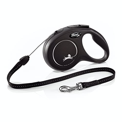 FLEXI® Klassische einziehbare Hundeleine (Katze), ergonomisch, langlebig und verhedderungsfrei, für Hunde bis zu 11,8 kg, 7,9 m, klein, Schwarz FLEXI® Klassische einziehbare Hundeleine (Katze), ergonomisch, langlebig und verhedderungsfrei, für Hunde bis zu 11,8 kg, 7,9 m, klein, Schwarz von flexi