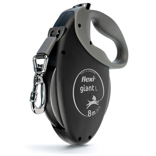 Flexi, Giant Plus 8 m ausziehbare Hundeleine, Starke und robuste Hunde bis zu 50 kg, neonfarbenes Band mit erhöhter Sichtbarkeit, Robustes und ergonomisches Bremssystem –L – 8 m – 50 kg Flexi, Giant Plus 8 m ausziehbare Hundeleine, Starke und robuste Hunde bis zu 50 kg, neonfarbenes Band mit erhöhter Sichtbarkeit, Robustes und ergonomisches Bremssystem –L – 8 m – 50 kg von FLEXI