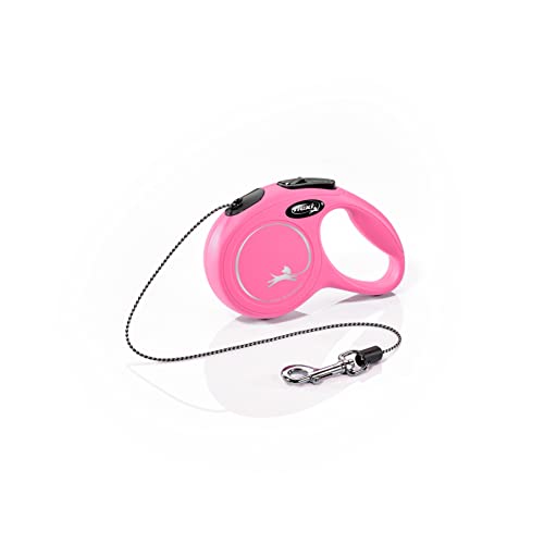 flexi® Classic XS Seil 3 m pink, Roll-Leine für Hunde bis 8 kg von flexi