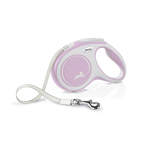 flexi® Comfort M Gurt 5 m rosa, Roll-Leine für Hunde bis 25 kg von flexi