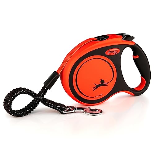 flexi Rollleine Xtreme - Tape Leash schwarz orange, L (1er Pack), XT30T5.251.S OR von flexi