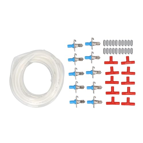 FLEXMAN 10Pcs Automatische Kaninchen Wassernippel Verzinkter Kaninchenwassertrinkerfuttermittel mit 5 M Länge 8 mm Durchmesser für Kleine Tiere Geflügelwässerungssystem FLEXMAN 10Pcs Automatische Kaninchen Wassernippel Verzinkter Kaninchenwassertrinkerfuttermittel mit 5 M Länge 8 mm Durchmesser für Kleine Tiere Geflügelwässerungssystem von flexman