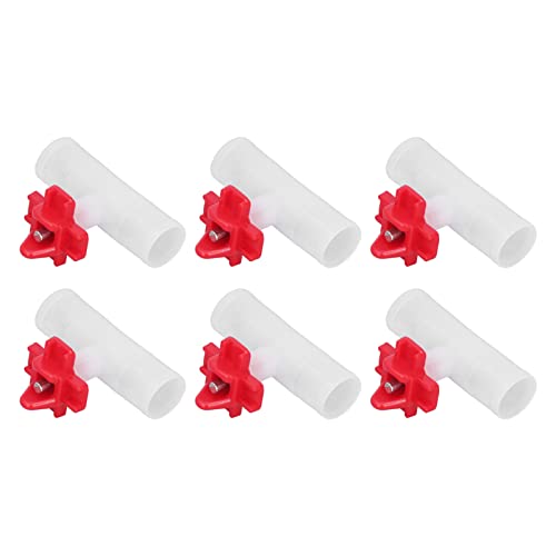 FLEXMAN 20 Pack Chicken Nippel Wasserer, T Gelenke Trinkwasserausrüstung Automatische Wasserversorgung Professionelle Hühnerwässerung Tassen für Hühnchen, Wachteln, Tauben (G3/2) von flexman
