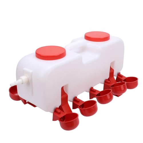 FLEXMAN Automatic Chicken Waterer, 46X15x18 cm Anti Trinkgeld Hygiene Hühnerwasser Schlauchadapter mit 10 Trinkbechern und Schlauchverlängerungen für Hühner, Enten, Gänse, Tauben FLEXMAN Automatic Chicken Waterer, 46X15x18 cm Anti Trinkgeld Hygiene Hühnerwasser Schlauchadapter mit 10 Trinkbechern und Schlauchverlängerungen für Hühner, Enten, Gänse, Tauben von flexman