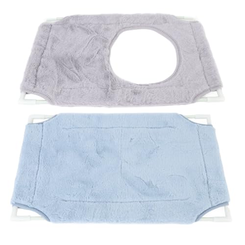 FLEXMAN Cat Fenster Barsch, 48 X 31 cm 2 Schicht Katzenfenster Barsch 33 Lbs Lastlager mit 6 Pcs Starken Saugbechern, Flusenmatte Abnehmbares Kategelhängematte für Innenräume (Doppelschicht grau+blau) von flexman