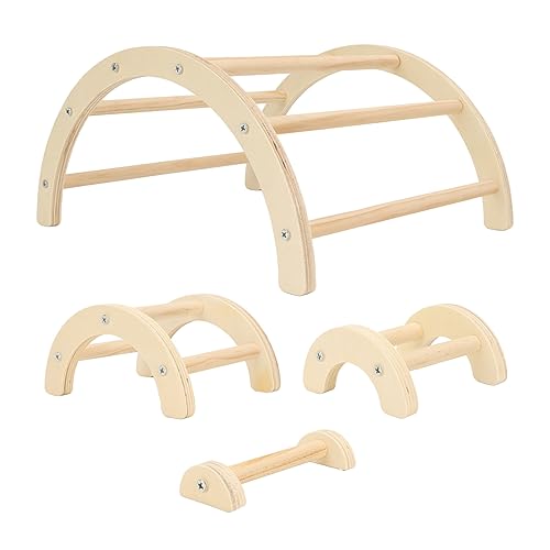 flexman Hühnerbarsch, Hühnerraststange, Bogenförmiger Hölzerner Hühnerbarständer, Holzbogen, Hühnerspielzeug für Kleine und Große Haustierküken von flexman