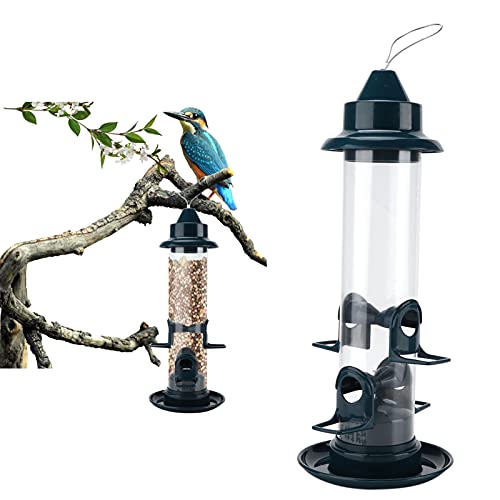 FLEXMAN Squirrel Proof Bird Feeder, Outdoors Hanging Mesh Bird Feeder mit 4 Fütterungshäfen, Wildes Vogelfuttermittelwerkzeug Zum Dekorieren von Terrassen, Gärten, Hof FLEXMAN Squirrel Proof Bird Feeder, Outdoors Hanging Mesh Bird Feeder mit 4 Fütterungshäfen, Wildes Vogelfuttermittelwerkzeug Zum Dekorieren von Terrassen, Gärten, Hof von flexman
