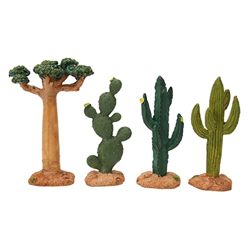 flexman 4 Stück Reptilienpflanzen, Terrarium Dekoration, Künstliche Wüstenpflanzen mit Kaktus Baobab, Lebensechte Harz Kaktus Terrariumpflanze für Aquarien, Amphibien Terrarium flexman 4 Stück Reptilienpflanzen, Terrarium Dekoration, Künstliche Wüstenpflanzen mit Kaktus Baobab, Lebensechte Harz Kaktus Terrariumpflanze für Aquarien, Amphibien Terrarium von flexman