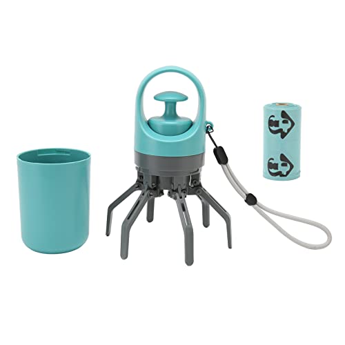 flexman Hundekotschaufel, tragbarer Hundekot-Picker mit Handdeckel, einziehbarer Hängeriemenbeutel und Spender für kleine, mittelgroße und große Hunde flexman Hundekotschaufel, tragbarer Hundekot-Picker mit Handdeckel, einziehbarer Hängeriemenbeutel und Spender für kleine, mittelgroße und große Hunde von flexman