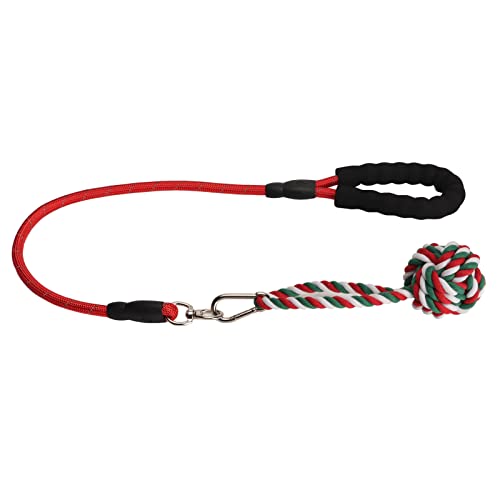 flexman Kauseilspielzeug für Hunde, Langlebig, rutschfest, Zähneknirschen, Interaktives Baumwollseil, Bungee Schlepperspielzeug, Hundeseilspielzeug für Hunde, Welpen, Haustiere (Rot) von flexman