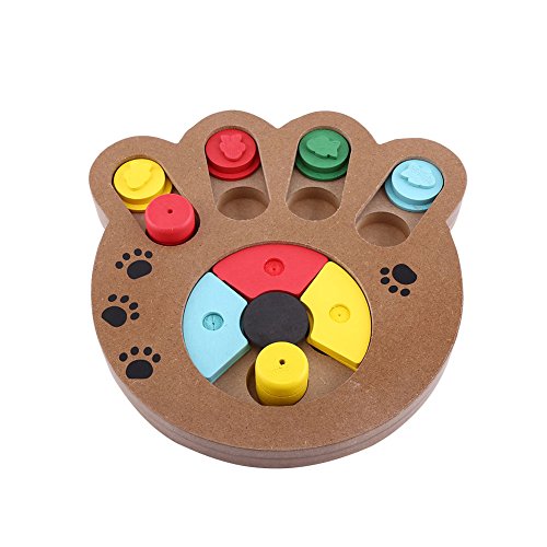 flexman Leckerli Puzzlespielzeug für Hunde, Schönes, Multifunktionales, mit Futter Behandeltes Holz Lernspielzeug für Hunde und Katzen, Lustiger, Langsamer Futterspender flexman Leckerli Puzzlespielzeug für Hunde, Schönes, Multifunktionales, mit Futter Behandeltes Holz Lernspielzeug für Hunde und Katzen, Lustiger, Langsamer Futterspender von flexman