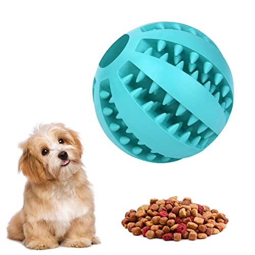 flintronic Hundeball, Naturgummi Hundespielzeug mit Minzgeschmack Ø 7cm, Kauspielzeug aus Naturgummi, Hundezahn Reinigungs Spielzeugball, interaktives Hundespielzeug für Große & Kleine Hunde von flintronic