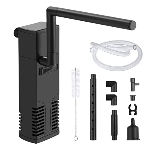 flintronic Aquarium Filter, 4W Aquarium Pumpe, Aquarium Innenfilter, Einstellbarer Aquarium innenfilter mit Kleine Bürste, 300L/H Wasserpumpe,Durchfluss Aquarienfilter mit Wasserpumpe für 60L Aquarium flintronic Aquarium Filter, 4W Aquarium Pumpe, Aquarium Innenfilter, Einstellbarer Aquarium innenfilter mit Kleine Bürste, 300L/H Wasserpumpe,Durchfluss Aquarienfilter mit Wasserpumpe für 60L Aquarium von flintronic