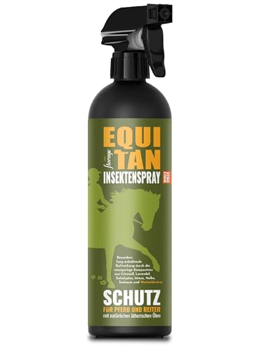 florage EQUITAN 500ml Insektenschutz Pferd Xtra Strong mit Wacholderteer, gegen Mücken, Fliegen, Bremsen, Zecken usw. Auf natürlicher Basis ätherscher Öle von florage