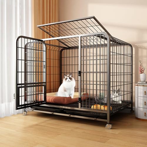 Katzenhaus für den Außenbereich, großes Katzenkäfig, Outdoor-Katzengehege auf Rädern und ausziehbarer Schale, mit super großer Eingangstür, für glückliche Katzenfreunde (Größe: 110 x 74 x 96 cm, Farbe Katzenhaus für den Außenbereich, großes Katzenkäfig, Outdoor-Katzengehege auf Rädern und ausziehbarer Schale, mit super großer Eingangstür, für glückliche Katzenfreunde (Größe: 110 x 74 x 96 cm, Farbe von forestalk