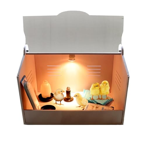 Kükenbrüter mit Zwiebelset und Thermometer, Inkubationsbox für Küken, Entchen, Papagei, Eidechse, Pet Pee Pad Wärme, Schlüpfausrüstung, Geeignet für alle neugeborenen Haustiere Kükenbrüter mit Zwiebelset und Thermometer, Inkubationsbox für Küken, Entchen, Papagei, Eidechse, Pet Pee Pad Wärme, Schlüpfausrüstung, Geeignet für alle neugeborenen Haustiere von forestalk