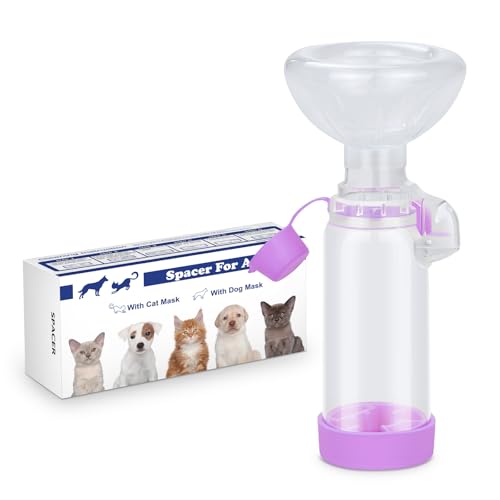 free-space Aerosol-Inhalator-Spacer für Katzen und Hunde – Handlicher Spacer zur Medikamentenverabreichung an Ihr Haustier mit exklusivem Atemindikator. (for Dog (Purple)) von free-space