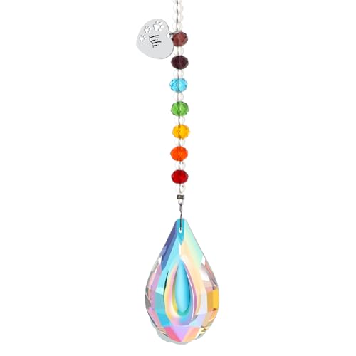 free-space Rainbow Bridge Pets Personalisierter Kristall-Lichtfänger für Katze/Hund, Andenken, Haustierverlust, Beileidsgeschenk (Water Drop 2) von free-space