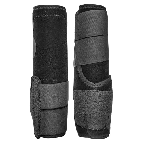 freedom windy Pferdestiefel für Sport, Pferdebeinstiefel, Sportstiefel, Kevlar-Pferdestiefel – Vorderbeine, schwarz, 2 Stück (Medium) von freedom windy