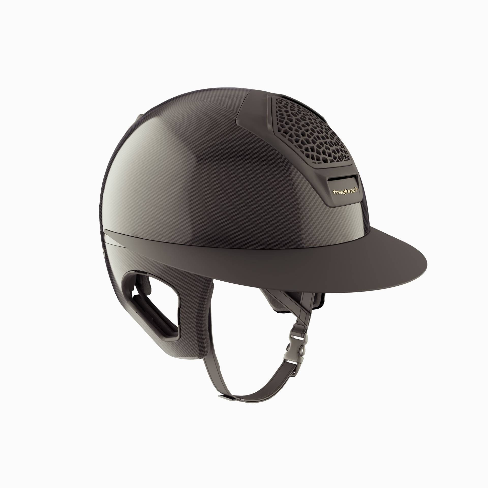 Freejump Reithelm Voronoï Carbon mit Schläfenschutz Matt Schwarz, Gr. S Freejump Reithelm Voronoï Carbon mit Schläfenschutz Matt Schwarz, Gr. S von freejump