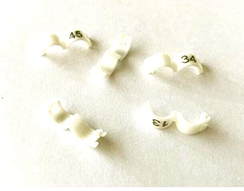 freen-p 2,7 mm 1-100 nummerierte Clip-Schnappbefestigung, Kunststoff, Vogelring, Beinbänder, Papageien, Finken, Kanarienvögel, Gruppe, 100 Stück, Weiß freen-p 2,7 mm 1-100 nummerierte Clip-Schnappbefestigung, Kunststoff, Vogelring, Beinbänder, Papageien, Finken, Kanarienvögel, Gruppe, 100 Stück, Weiß von freen-p