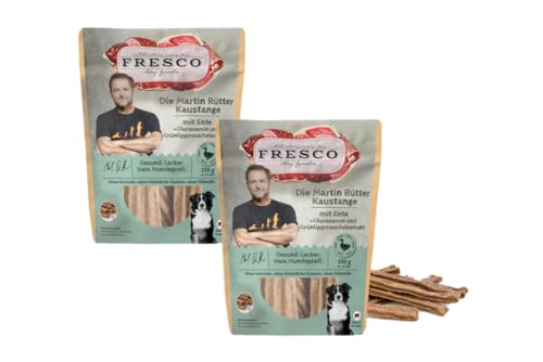 Fresco | Die Martin Rütter Kaustange mit Ente, Glucosamin und Grünlippmuschel | Doppelpack | 2X 150g | kauen trägt zur allgemeinen Zahn- und Maulhygiene bei… von fresco