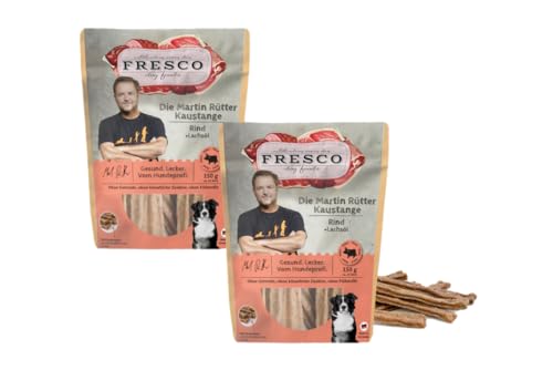 Fresco | Die Martin Rütter Kaustange mit Rind+Lachsöl | Doppelpack | 2X 150g | kauen trägt zur allgemeinen Zahn- und Maulhygiene bei… von fresco