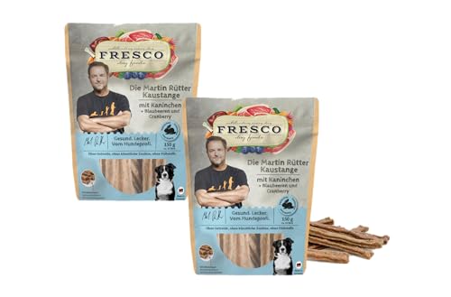 Fresco | Die Martin Rütter Kaustange mit mit Kaninchen, Blaubeeren und Cranberry | Doppelpack | 2X 150g | kauen trägt zur allgemeinen Zahn- und Maulhygiene bei Fresco | Die Martin Rütter Kaustange mit mit Kaninchen, Blaubeeren und Cranberry | Doppelpack | 2X 150g | kauen trägt zur allgemeinen Zahn- und Maulhygiene bei von Fresco
