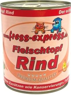 fress-express Probier-Nassfutter 24x400gr. Lamm - Rind - Geflügel - Wild - pures Fleisch - Hypoallergen - getreidefrei von fress-express