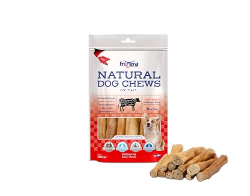 Frigera Ochsenschwanz 250g – Natürliche, Proteinreiche Leckerlis für Hunde, Hochwertige Hundesnacks ohne Zusatzstoffe Frigera Ochsenschwanz 250g – Natürliche, Proteinreiche Leckerlis für Hunde, Hochwertige Hundesnacks ohne Zusatzstoffe von friGERA
