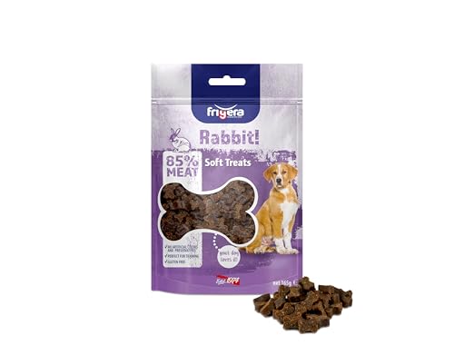 Frigera Semi-Moist Soft Treats Gluten Free High Meat Kaninchen 165g - Weiche Hundeleckerlis, Leckere Belohnung für Training & Zwischendurch, Hergestellt in Belgien Frigera Semi-Moist Soft Treats Gluten Free High Meat Kaninchen 165g - Weiche Hundeleckerlis, Leckere Belohnung für Training & Zwischendurch, Hergestellt in Belgien von friGERA