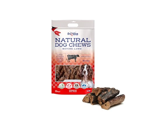 Frigera Rinderlunge 1000g – Natürliche, Proteinreiche Leckerlis für Hunde, Gluten- und Getreidefrei, Hochwertige Hundesnacks ohne Zusatzstoffe von friGERA