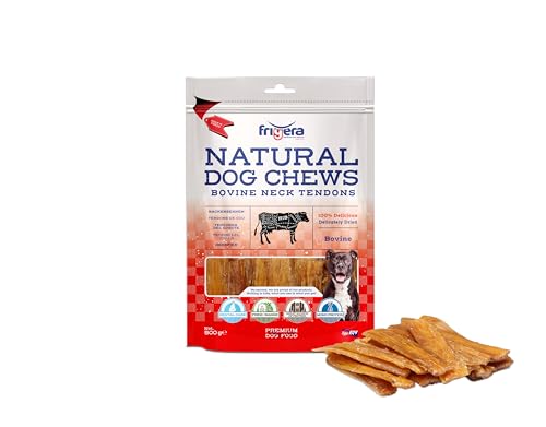 Frigera Nackensehnen 500g – Natürliche, Proteinreiche Leckerlis für Hunde, Gluten- und Getreidefrei, Hochwertige Hundesnacks ohne Zusatzstoffe von friGERA