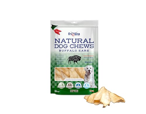 Frigera Büffelohren 250g – Natürliche, Proteinreiche Leckerlis für Hunde, Gluten- und Getreidefrei, Hochwertige Hundesnacks ohne Zusatzstoffe Frigera Büffelohren 250g – Natürliche, Proteinreiche Leckerlis für Hunde, Gluten- und Getreidefrei, Hochwertige Hundesnacks ohne Zusatzstoffe von friGERA