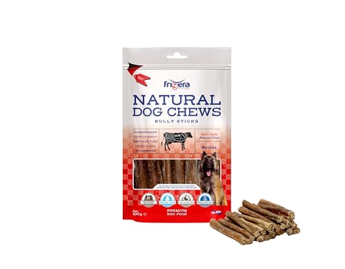 Frigera Ochsenziemer 12cm 100g – Rind, Natürliche, Proteinreiche Leckerlis für Hunde, Gluten- und Getreidefrei, Hochwertige Hundesnacks ohne Zusatzstoffe von friGERA