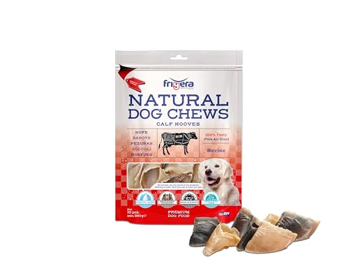 Frigera Kälbshufe 10 STK. 320g – Rind, Natürliche, Proteinreiche Leckerlis für Hunde, Gluten- und Getreidefrei, Geruchsarm, Langhaltender Kauspaß. Frigera Kälbshufe 10 STK. 320g – Rind, Natürliche, Proteinreiche Leckerlis für Hunde, Gluten- und Getreidefrei, Geruchsarm, Langhaltender Kauspaß. von friGERA