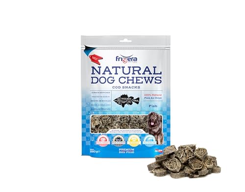 Frigera Dorsch Häppchen 250g – Leckerli für empfindliche Hunde, Gluten- und Getreidefrei, Reich an Omega-3, Hochwertige Hundesnacks ohne Zusatzstoffe von friGERA