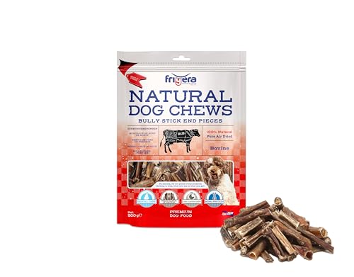 friGERA Ochsenziemerenden 500g – Rind, Natürliche, Proteinreiche Leckerlis für Hunde, Gluten- und Getreidefrei, Hochwertige Hundesnacks ohne Zusatzstoffe von friGERA