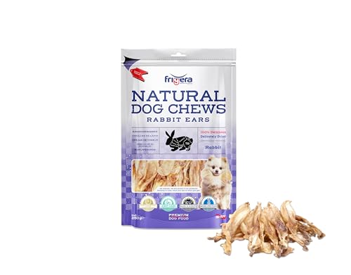Frigera Kaninchenohren 250g – Natürliche, Proteinreiche Leckerlis für Hunde, Gluten- und Getreidefrei, Geruchsarm, Unterstützt eine Gesunde Verdauung. Frigera Kaninchenohren 250g – Natürliche, Proteinreiche Leckerlis für Hunde, Gluten- und Getreidefrei, Geruchsarm, Unterstützt eine Gesunde Verdauung. von friGERA