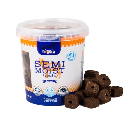 Frigera - Semi-Moist Soft Treats Lamm 500g - Weiche Hundeleckerlis, Leckere Belohnung für Training & Zwischendurch, Ohne Zugesetzten Zucker, Hergestellt in Belgien von friGERA