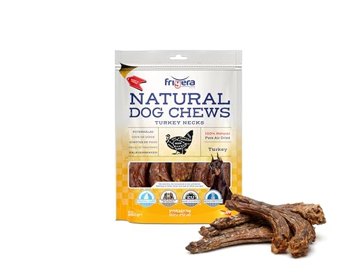 Frigera Putenhälse 250g – Natürliche, Proteinreiche Leckerlis, Gluten- und Getreidefrei für Hunde von friGERA