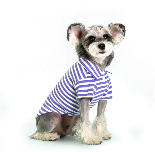 Gestreiftes Hemd für Katzen und Welpen, Herbst und Sommer, Haustierkleidung für kleine Hunde und Katzen, dicke/dünne Streifen, Kätzchen-Pullover-Outfits von frissin